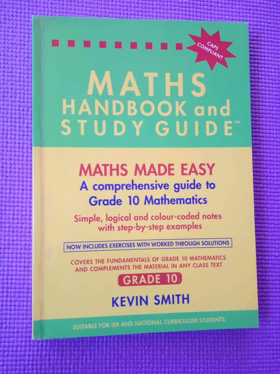 Courses And Study Guides Maths Handbook And Study Guide A